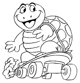 Coloring Pages For Kids: Turtle Coloring Pages