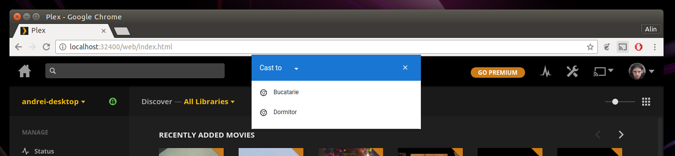 plex chromecast