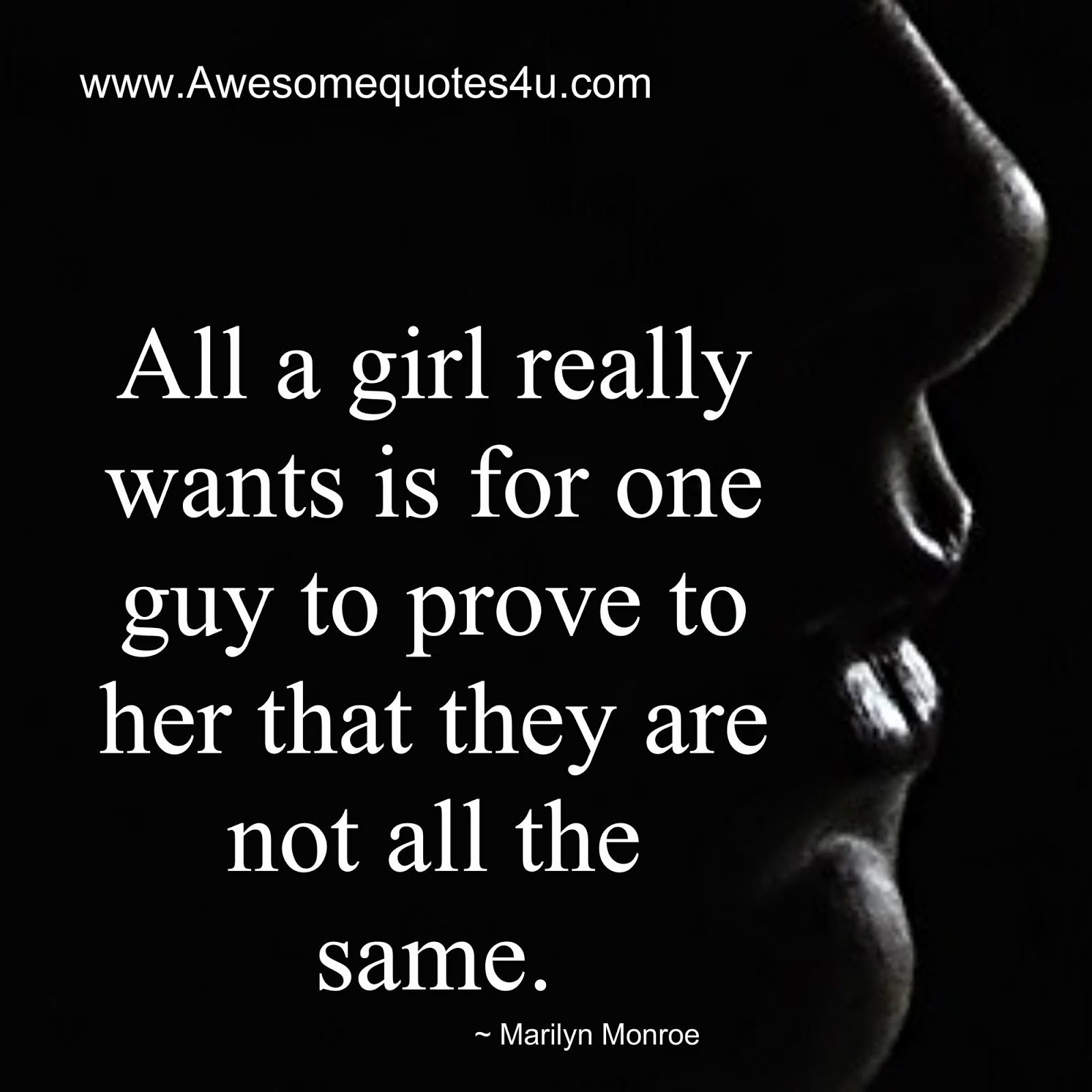 Awesome Quotes: What all a girl really wants?