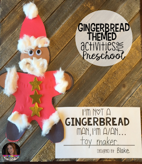 Gingerbread Man Activities, Centers and Crafts. The boys and girls will learn important math, literacy and book comprehension concepts, strategies and skills through book centered lessons and activities. Check out our blog post for more ideas and freebies!
