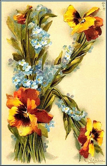 Цветочный алфавит Катарины Кляйн