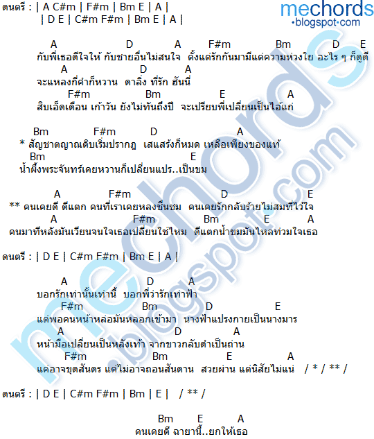 คอร์ดเพลง ดีแตก กุ้งไทย สำเภาทอง