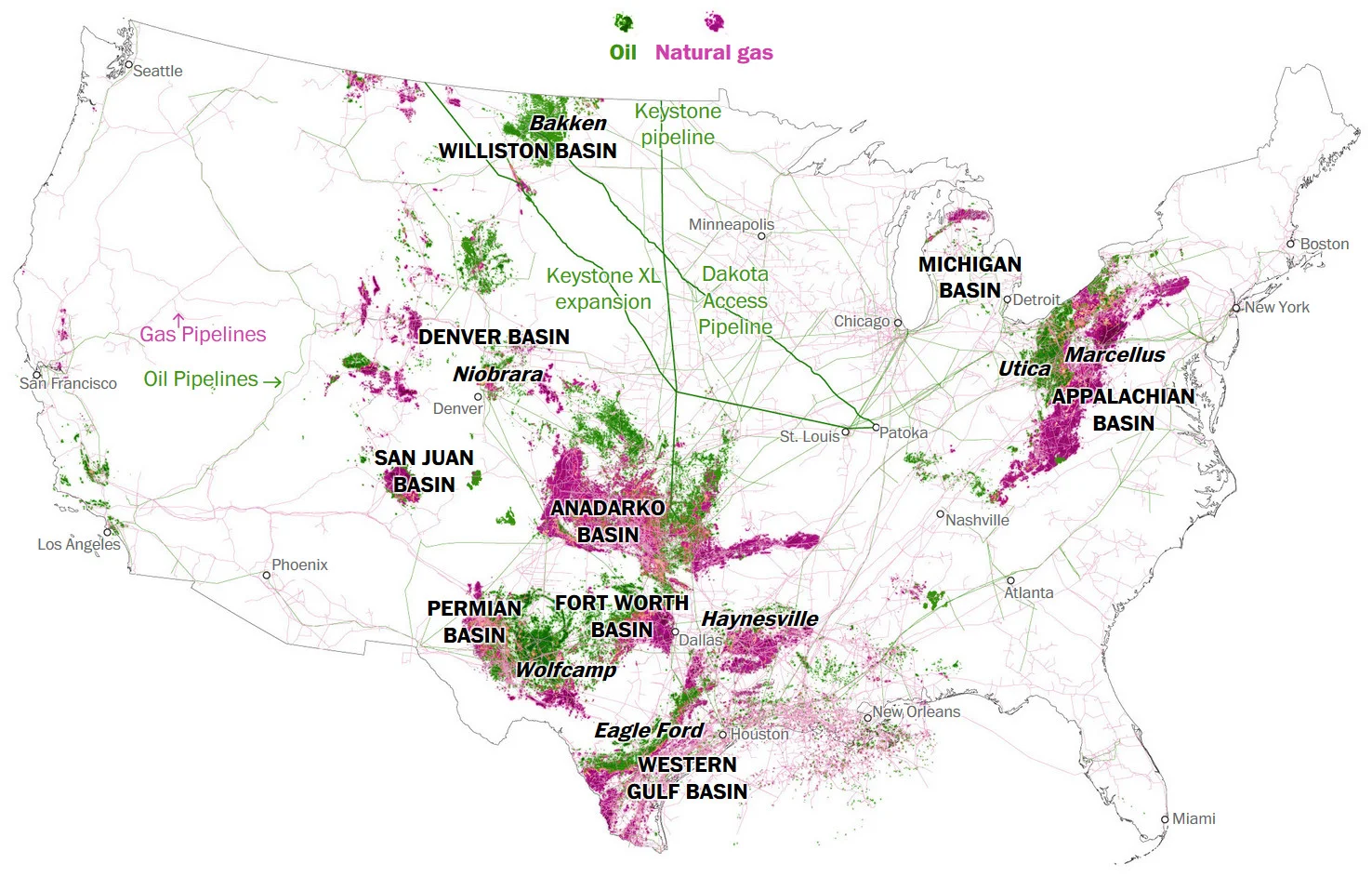 Every active oil and gas well in the U.S.