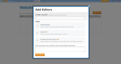 add editors in weebly
