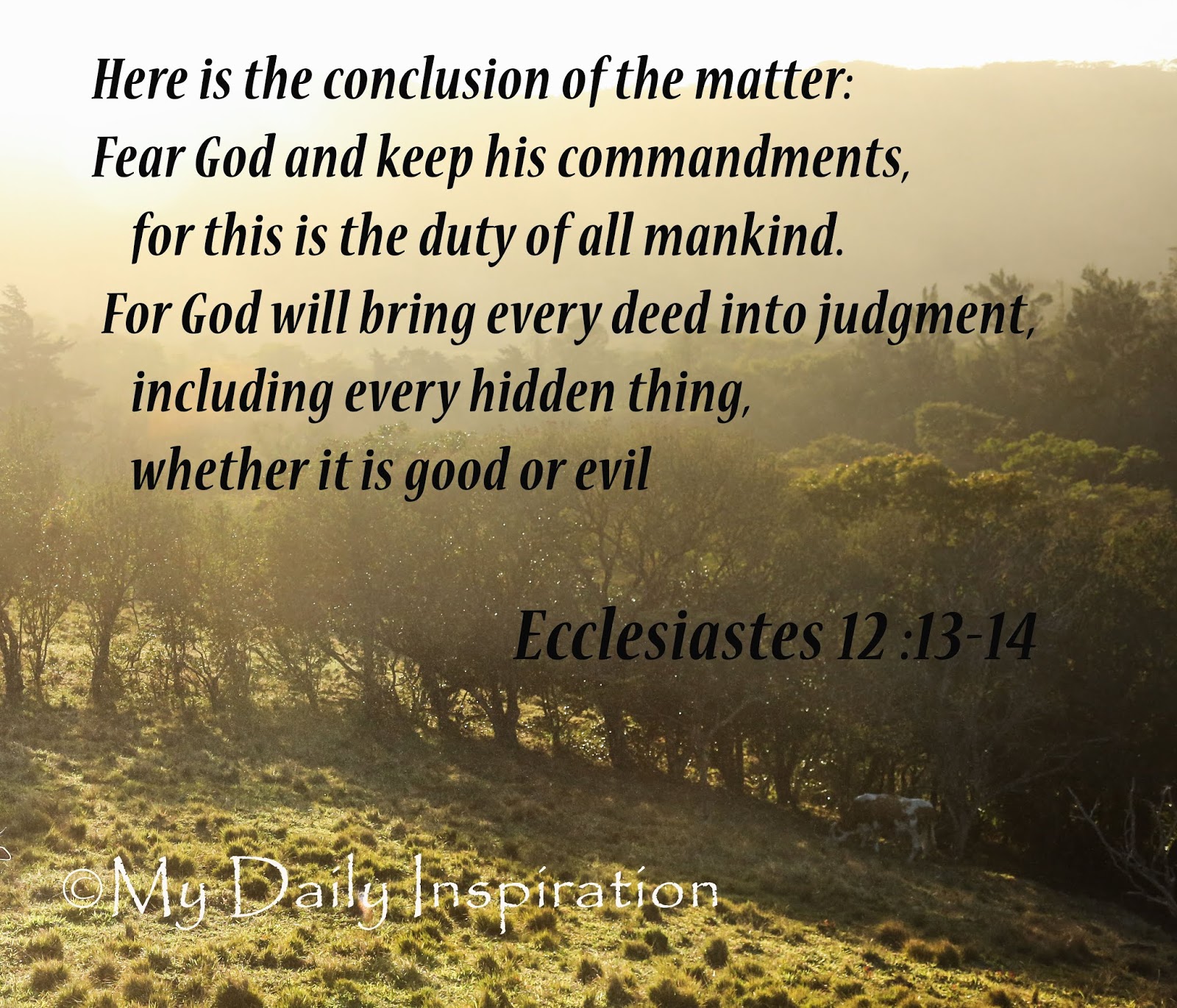 fear the lord and keep his commandments