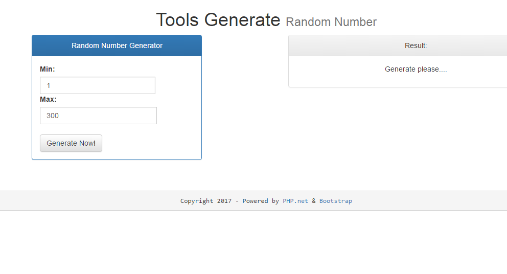 Script Random Number Generator Website Dediilham.