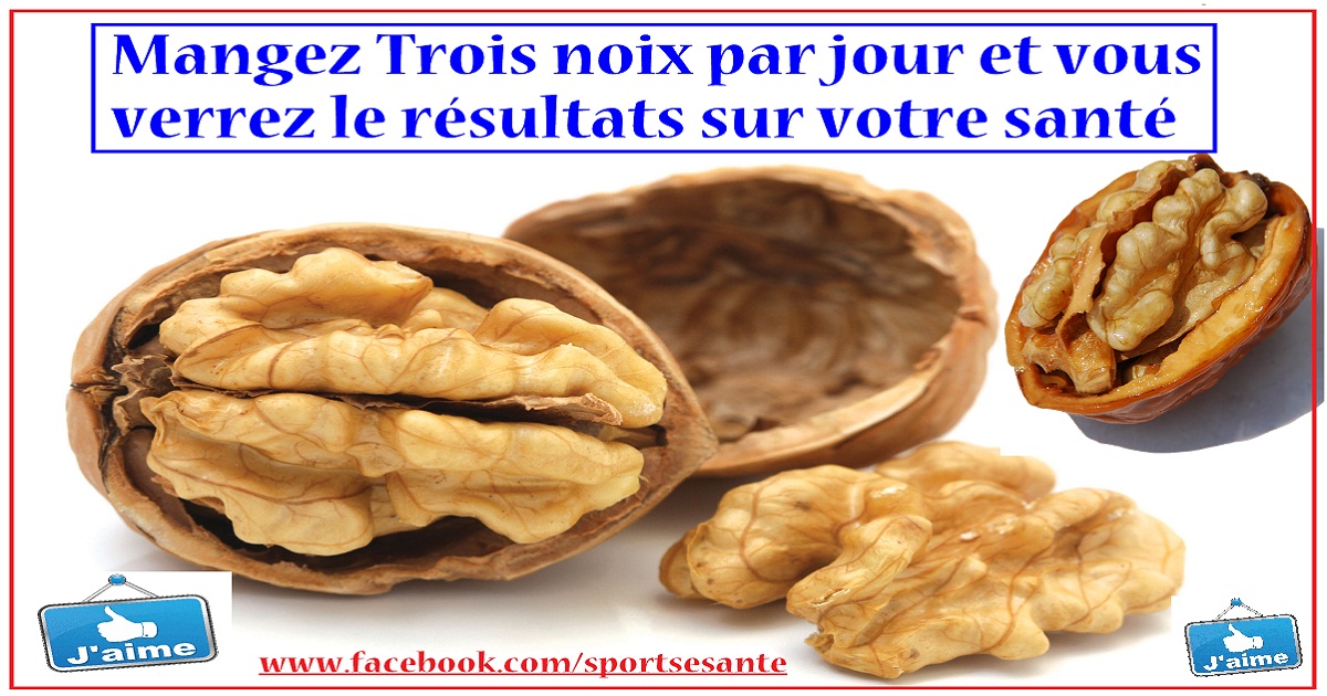Mangez Trois noix par jour et vous verrez le résultats sur votre santé Sport et Santé