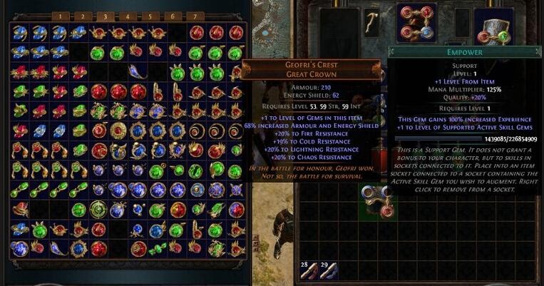path of exile remove gems