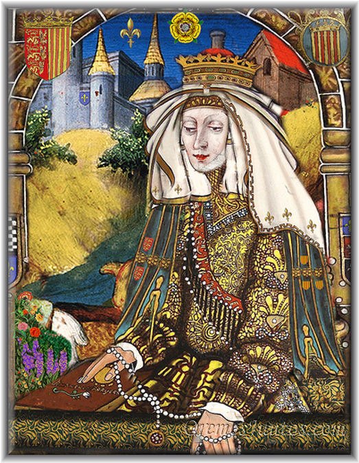 Vidas Santas Santa Eleonora o Leonor de Provenza, Reina