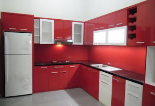 Koleksi Dapur Minimalis Warna Merah Nampak Cantik Modern Koleksi Dapur Minimalis Warna Merah