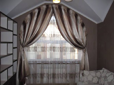 arched window treatment: Shaped curtain rods for arched window arched window treatment,arched window curtains