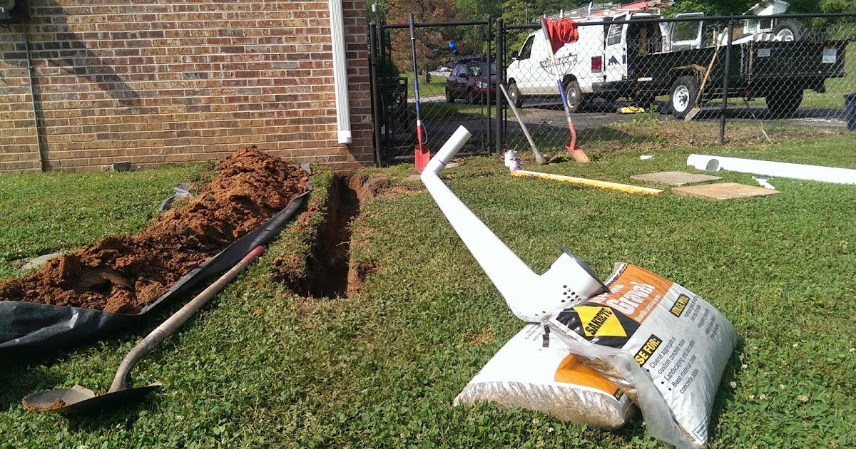 DIY Home Drainage How to Install Downspout Drain Lines