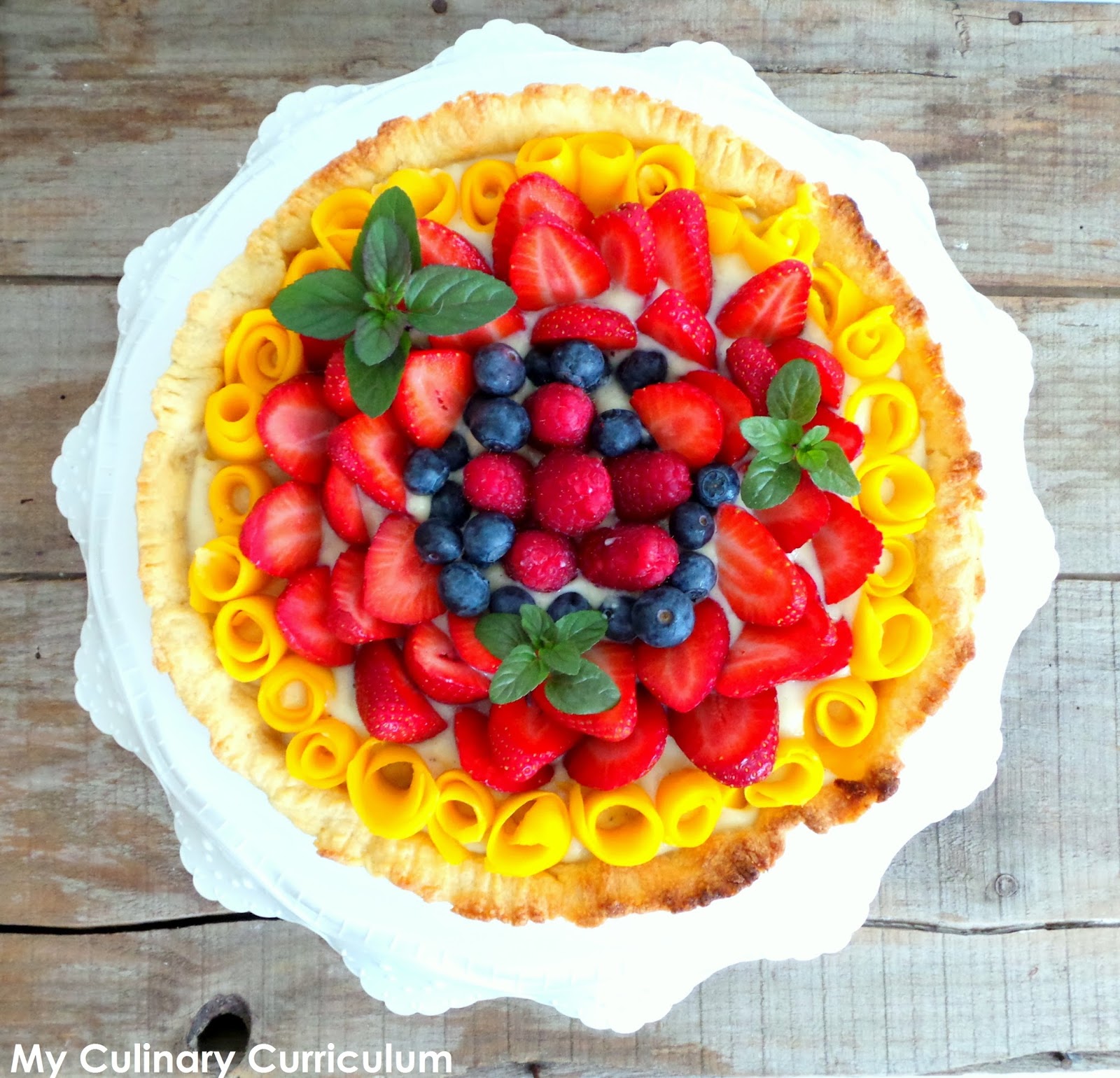 My Culinary Curriculum Tarte Aux Fraises Mangue Framboises Et