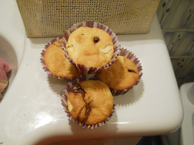 muffin tradizionali con cioccolato gianduia 