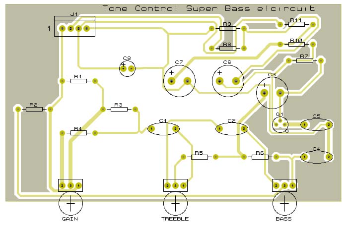 Super Bass Tone Control Circuit - Electronic Circuit