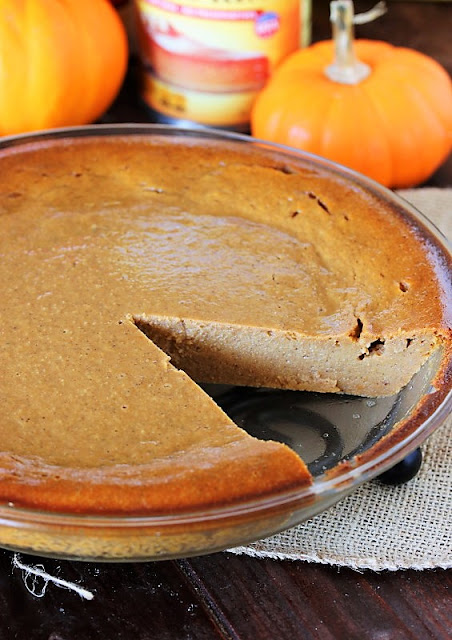 Impossible Pumpkin Pie in Baking Dish Image