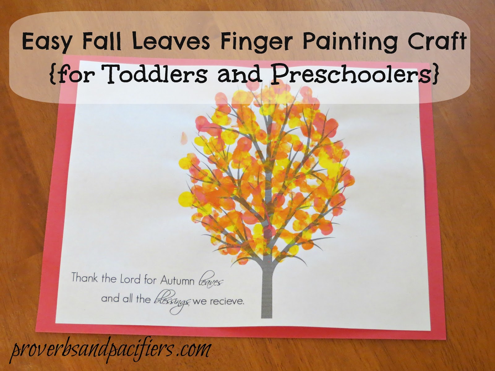 Fingerpaint Fall Tree, Kids' Crafts, Fun Craft Ideas