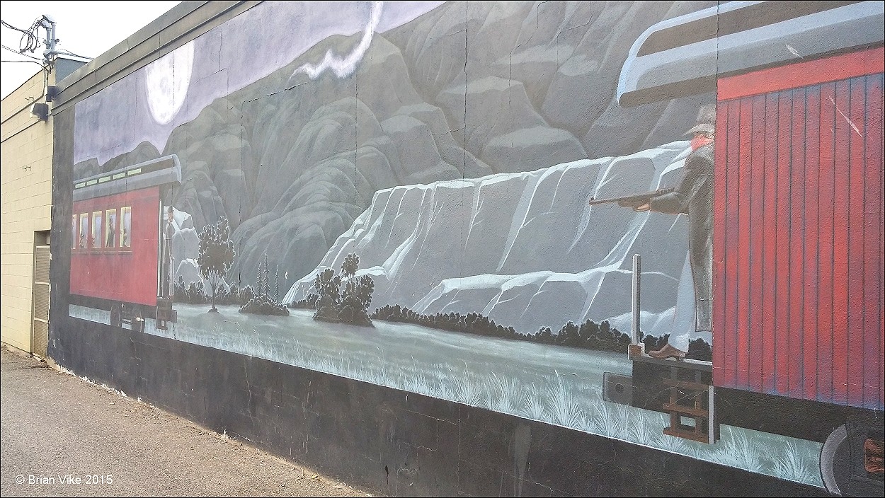 Northern Interior British Columbia Back Alley Mural Paintings Kamloops