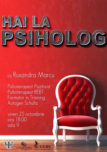 Hai la psiholog! Facultatea de Psihologie, Sibiu, 2014
