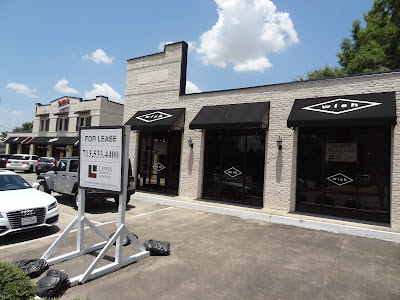 Space on Westheimer formerly occupied by Wish Warehouse 1614 Westheimer Rd, Houston, TX 77006 Space for Lease sign