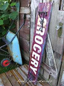 8 great DIY vintage sign tutorials. Sign by Funky Junk Interiors.