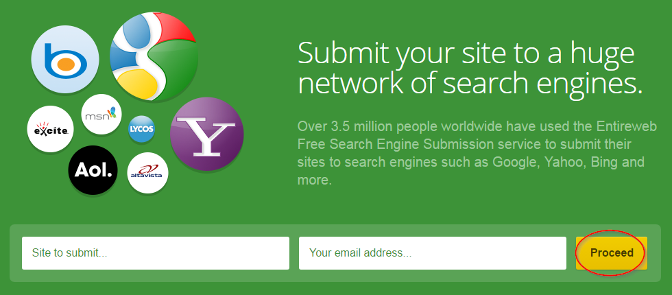 Submit website