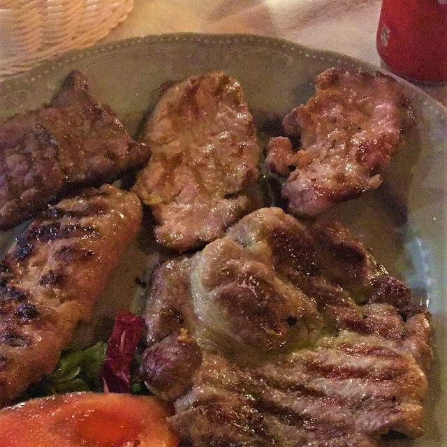 plate of grilled meats