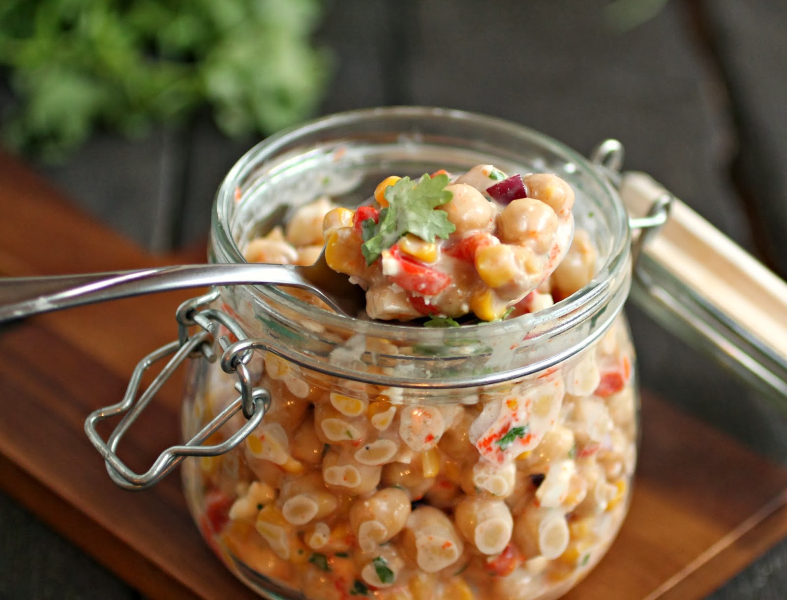 Roasted Red Pepper Corn Salad
