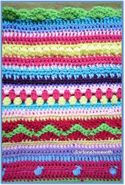 Crocheted Stitch Sampler Blanket