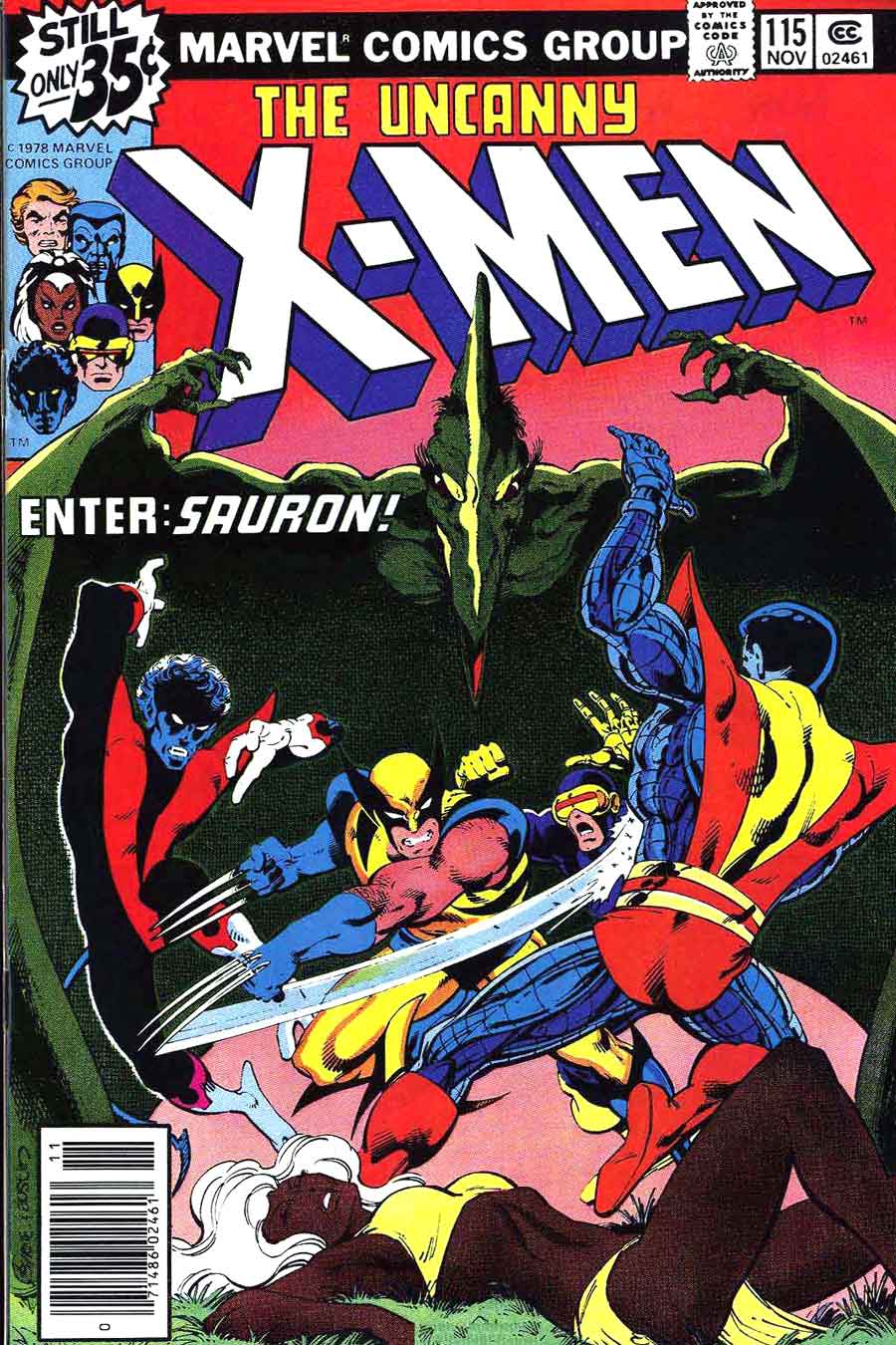 X-men v1 #115 marvel bronze age 1970s comic book cover art by John Byrne