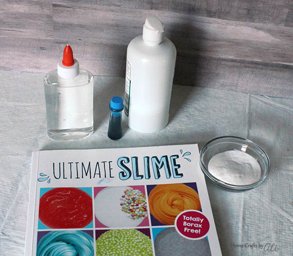 ingredients used to make basic clear glue slime