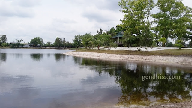 Kondisi danau alam salju dengan dasar gambut Kondisi danau alam salju dengan dasar gambut