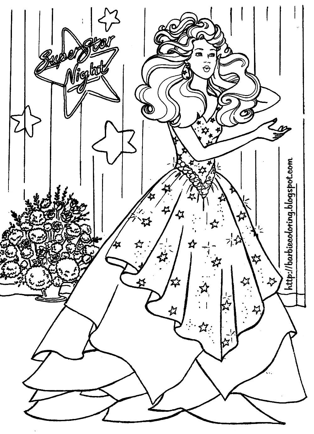 COLORINGPAGES: COLORINGPAGES FOR GIRLS BARBIE