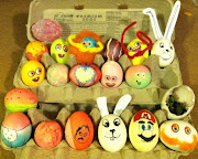 Here's our very lovely Easter eggs! There's a gnome a bunny Mario and . easter eggs 