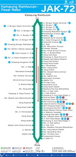 peta rute transjakarta kampung rambutan - pasar rebo