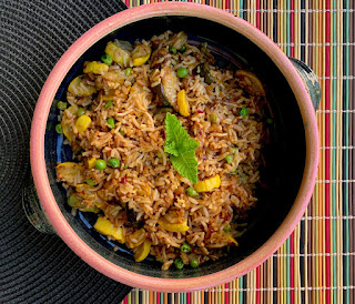 Summer Squash Biryani