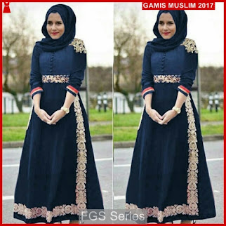 FGS03 Gamis Shiraz Model Gamis Brokat BMGShop