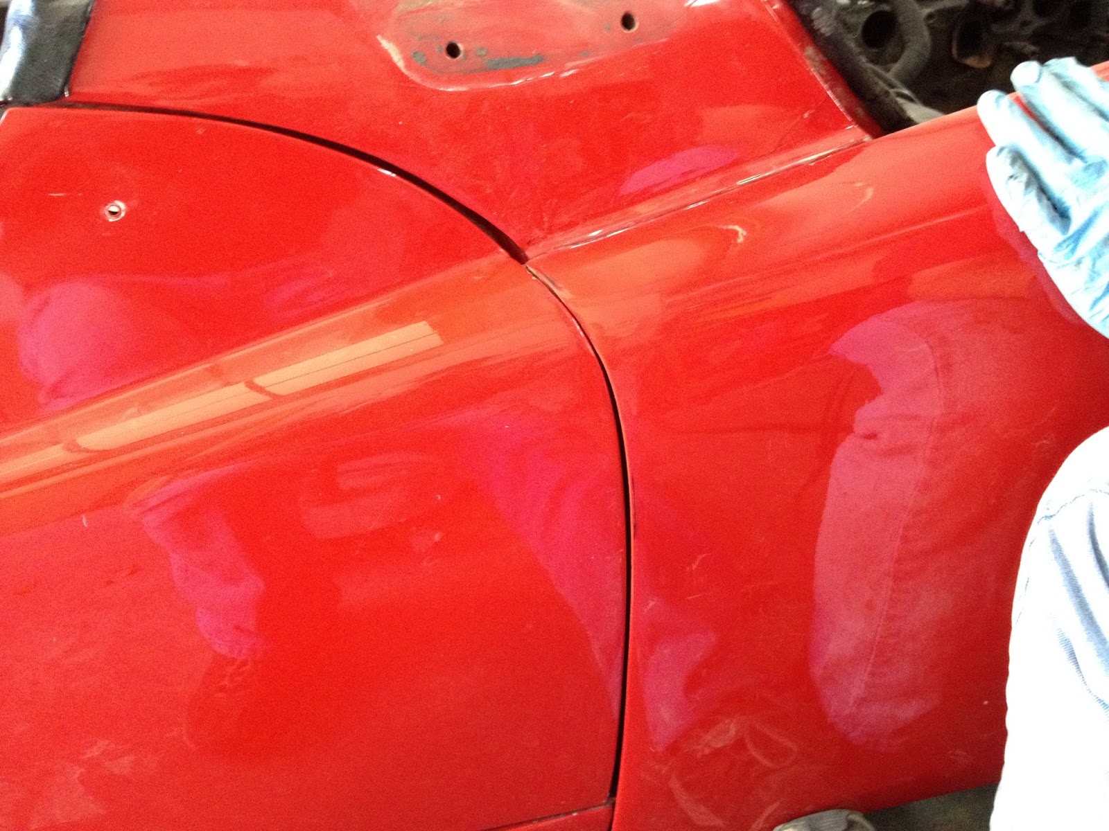 THE SHEFFIELD SHUTTLE BODYWORK CONTINUES...FITTING FRONT FENDERS