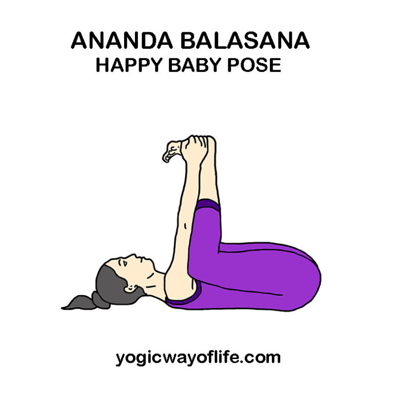 Yoga Happy Baby Position