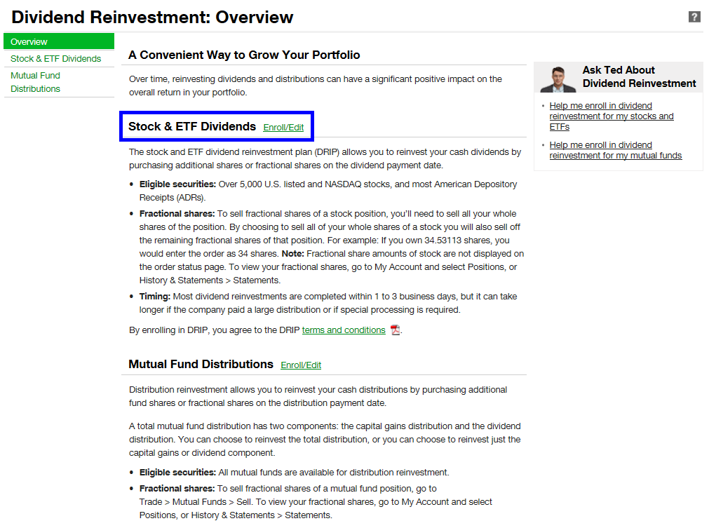 如何啟用TD Ameritrade股息自動再投資計畫(How to Activate TD Ameritrade DRIP) 伊格財經酒吧