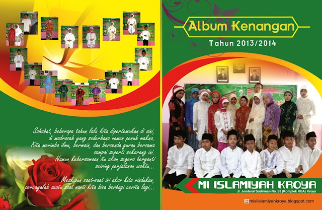 Contoh Cover Album Kenangan Sekolah SD/MI cdr | Kumpulan Desain Grafis