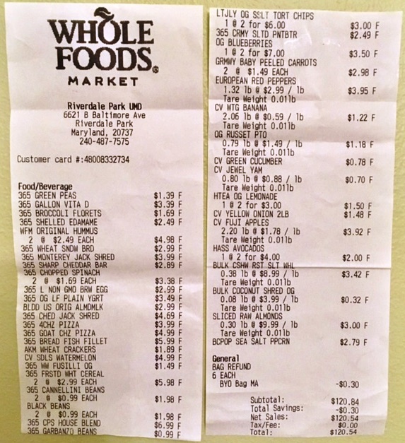Route One Fun! Ways to Save at Whole Foods Market