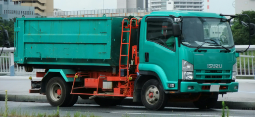 Dump Truck Isuzu-hijau