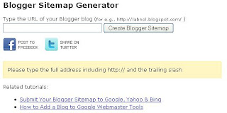 cara buat sitemap blog