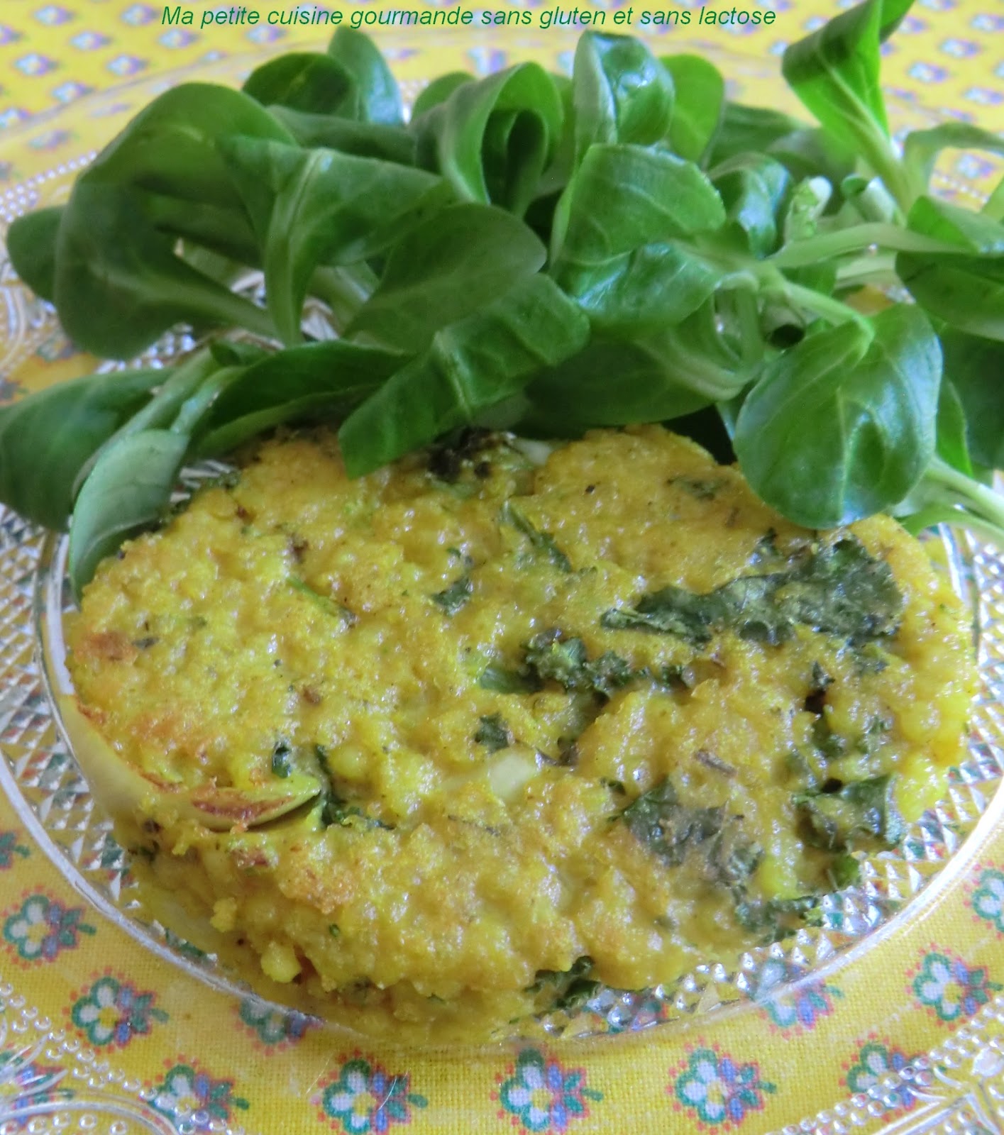 Galettes de millet au chou kale et brocoli, sans gluten et sans lactose