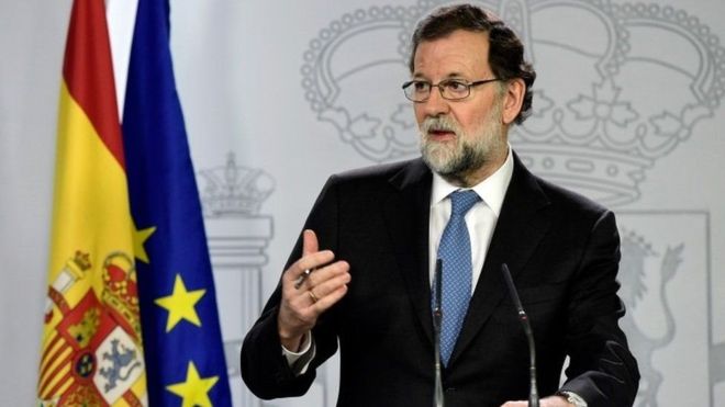 Image result for Waziri Mkuu wa Uhispania ataka kuundwa kwa bunge la Catalonia 2017