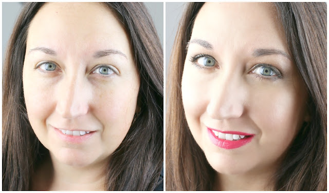 before after airbrush makeup