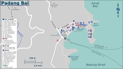Padang Bai Map