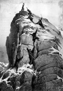 The first ascent of the Matterhorn by Gustave Doré. Wikipedia The first ascent of the Matterhorn by Gustave Doré. Wikipedia