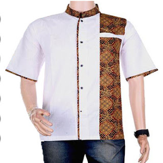 baju koko perpaduan batik